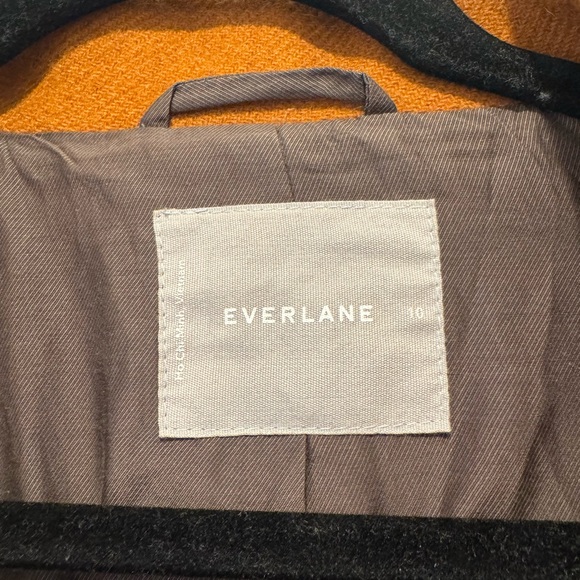 Everlane Double Breasted Wool Coat in Toffee - Picture 6 of 8